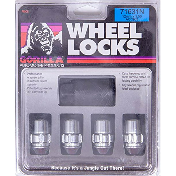 14mm x 1.50 Thread Size Gorilla Automotive 71641N Acorn Wheel Locks 